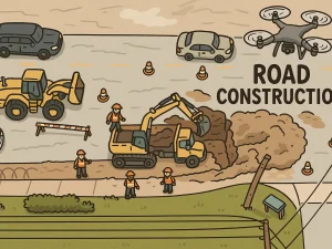 Track Road Construction Progress with Precision Drone Imagery and Aerial Surveys